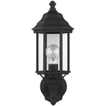 Sevier Outdoor Uplight Wall Lantern - Black / Clear