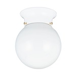 Tomkin Ceiling Light Fixture - White / Smooth White