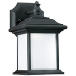 Wynfield Outdoor Wall Light - Black / Frosted