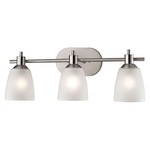 Jackson LED Bathroom Vanity Light - Brushed Nickel / White