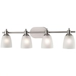 Jackson LED Bathroom Vanity Light - Brushed Nickel / White