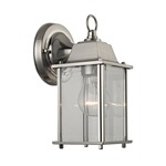 9231 Essentials Outdoor Wall Light - Brushed Nickel / Clear