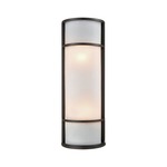 Bella Outdoor Wall Sconce - Oil Rubbed Bronze / White