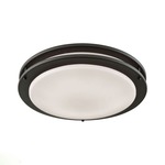 Clarion Ceiling Light Fixture - Oil Rubbed Bronze / White