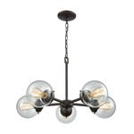 Beckett Chandelier - Oil Rubbed Bronze / Clear