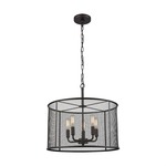 Williamsport Mesh Chandelier - Oil Rubbed Bronze / Black