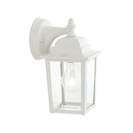 Hawthorne Outdoor Wall Light - Matte White / Clear
