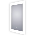 Silhouette Rectangle Lighted Mirror - Frosted