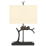 Sparrow Table Lamp - Bronze / Honey Beige