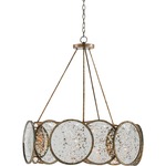 Oliveri Chandelier - Pyrite Bronze / Raj Mirror