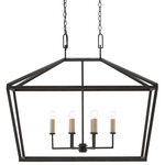 Denison Lantern Linear Pendant - Mole Black