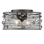 Bijoux Flush Mount Ceiling Light - Etruscan Bronze