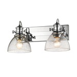 Hines Bathroom Vanity Light - Chrome / Seeded