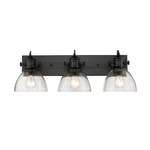 Hines Bathroom Vanity Light - Black / Seeded