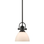 Hines Mini Pendant - Black / Opal