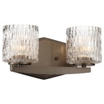 Maginot Bathroom Vanity Light - Harvard Court Bronze / Clear Jeweled