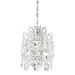 Isabellas Crown Mini Pendant - Chrome / Crystal