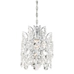 Isabellas Crown Mini Pendant - Chrome / Crystal