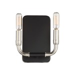 Liege Wall Light - Matte Black / Polished Nickel