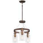 Morrow Convertible Pendant - Bronze / Clear