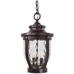 Merrimack Outdoor Pendant - Corona Bronze / Clear Hammered