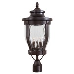 Merrimack Post Light - Corona Bronze / Clear Hammered