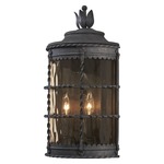 Mallorca Outdoor Pocket Light - Spanish Iron / Champagne Hammered