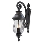 Newport Outdoor Scroll Mount Wall Light - Heritage / Optic Clear