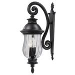 Newport Outdoor Scroll Mount Wall Light - Heritage / Optic Clear