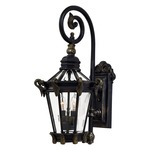 Stratford Hall Majestic Outdoor Wall Light - Heritage / Clear