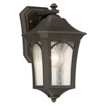 Solida Outdoor Wall Light - Oil Rubbed Bronze / Clear Seeded
