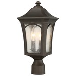 Solida Post Light - Oil Rubbed Bronze / Clear Seeded