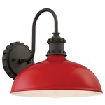 Escudilla Outdoor Wall Light - Red Gloss