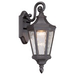 Hanford Pointe Outdoor Wall Light - Oil Rubbed Bronze / Water Glass