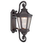 Hanford Pointe Outdoor Wall Light - Oil Rubbed Bronze / Water Glass