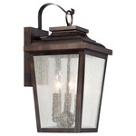 Irvington Manor Outdoor Wall Light - Chelesa Bronze / Clear Seedy