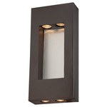 Geox Outdoor Wall Light - Dorian Bronze / Brushed Aluminum