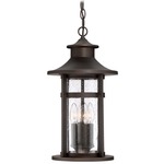 Highland Ridge Outdoor Pendant - Oil Rubbed Bronze / Clear Seeded