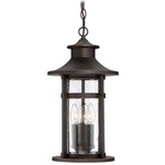 Highland Ridge Outdoor Pendant - Oil Rubbed Bronze / Clear Seeded