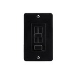 Switchex Trim Plate and Face Plate - Black