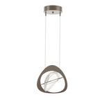 Venn Pendant - Bronze / Clear