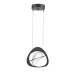 Venn Pendant - Black / Clear