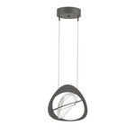Venn Pendant - Natural Iron / Clear