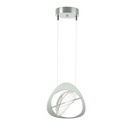 Venn Pendant - Vintage Platinum / Clear