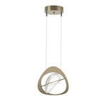 Venn Pendant - Soft Gold / Clear
