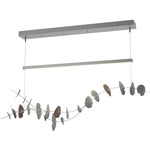 Lily Linear Pendant - Vintage Platinum / Bronze