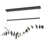 Lily Linear Pendant - Natural Iron / Dark Smoke