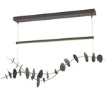 Lily Linear Pendant - Dark Smoke / Black