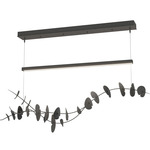 Lily Linear Pendant - Natural Iron / Black