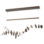 Lily Linear Pendant - Bronze / Soft Gold